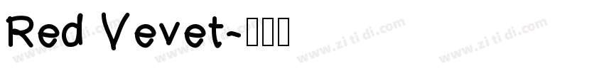 Red Vevet字体转换